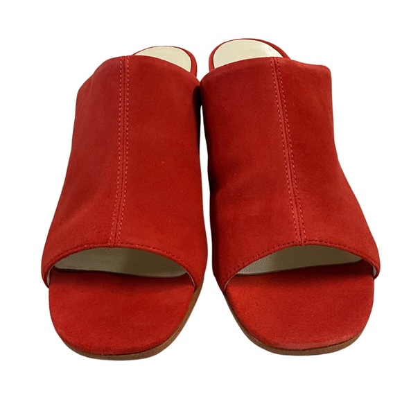 Vagabond Lena Tangerine Orange Suede Leather Slide Sandal, New in Box - Picture 3 of 8